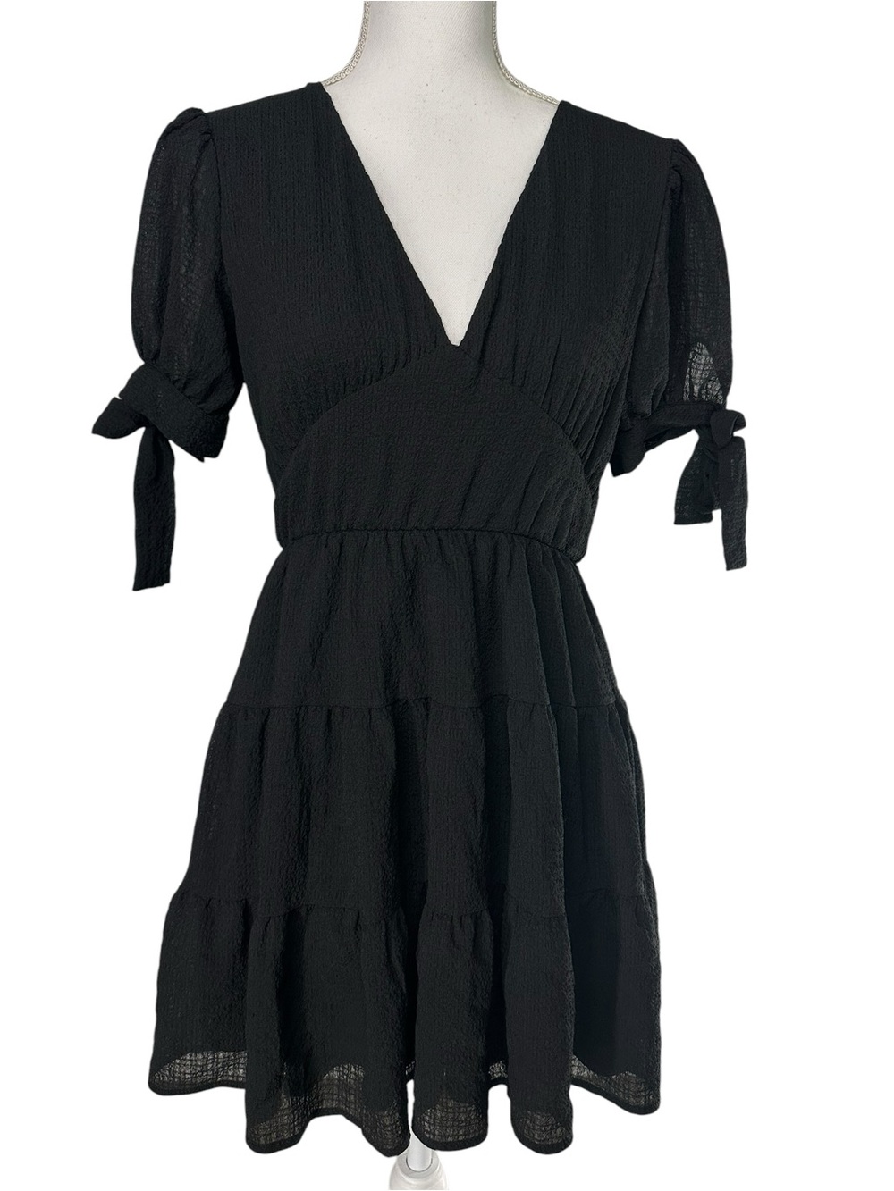ALTAR’D STATE / Black Short Sleeve Ruffle Dress / Medium / Whimsigoth Fairycore